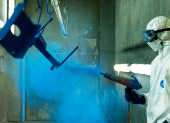 Prašno barvanje kovinskih izdelkov in polizdelkov v Ljubljani