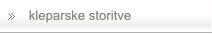 kleparske storitve